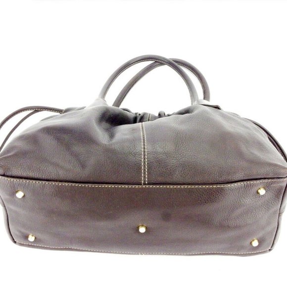 FURLA Tote Bag with plate tag leather Auth used D2083 - Picture 4 of 7